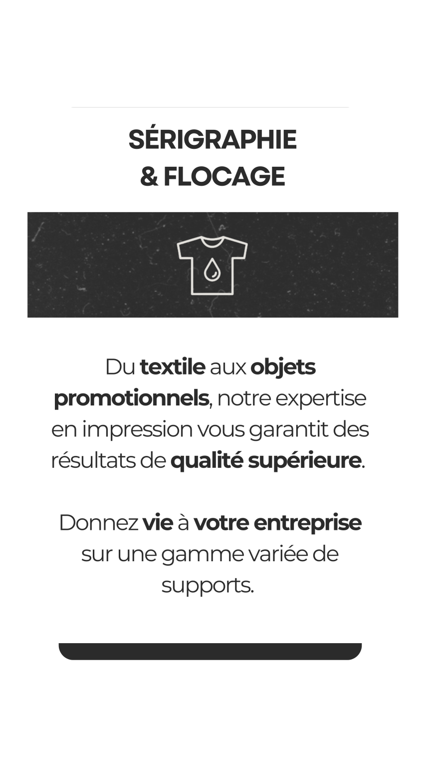 SÉRIGRAPHIE  & FLOCAGE